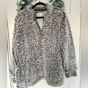 Fuzzy Quarter Zip Pullover